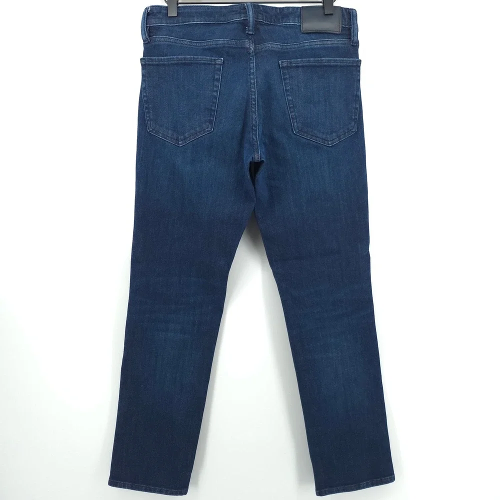 Bonobos Mens Jeans Slim Straight 30x30 Dark Wash Blue Stretch Denim Casual